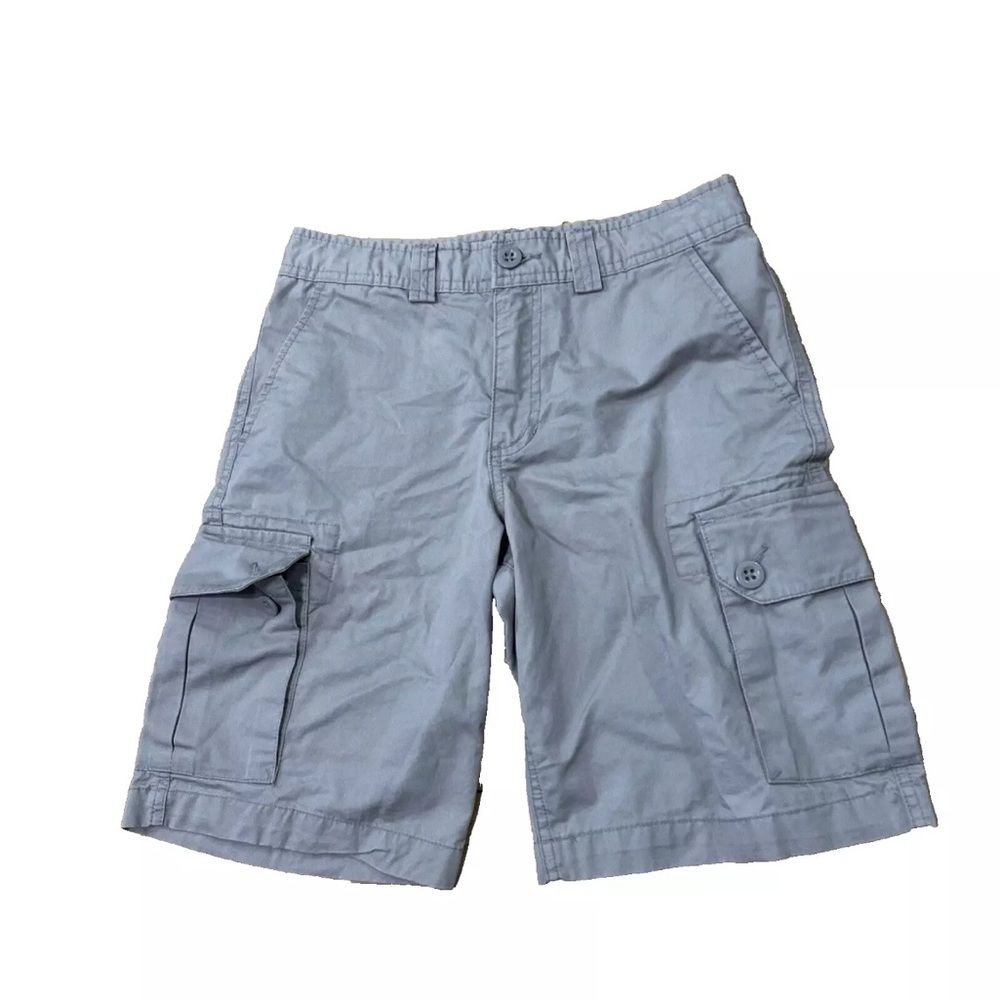 Polo Ralph Lauren Womens 12 Gray Cargo Shorts Slim Stealth Quiet Classic Casual